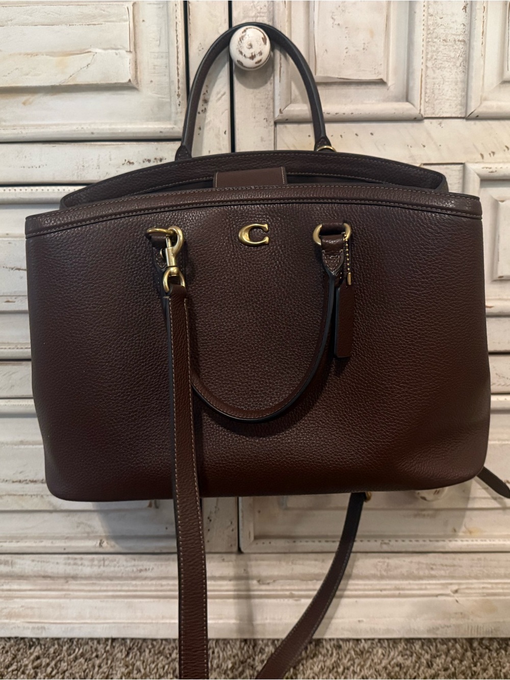 Coach Legacy 35 Carryall Maple - Picture 1 of 3